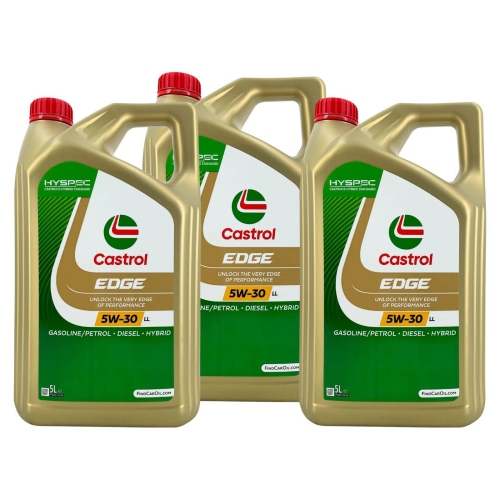 Castrol EDGE Titanium FST 5W-30 LL Motor&ouml;l VW 504 00/507 00 Porsche C30 15 Liter