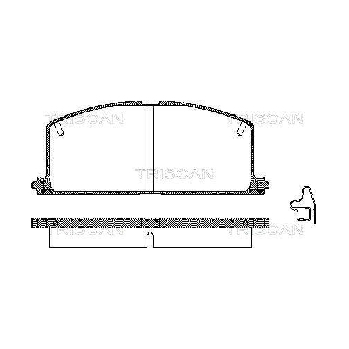 TRISCAN Bremsbelagsatz, Scheibenbremse 8110 13089