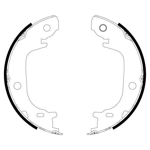 TEXTAR Bremsbackensatz, Feststellbremse 91082100