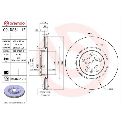 BREMBO Bremsensatz, Scheibenbremse BEYOND LINE - EV KT 08 066