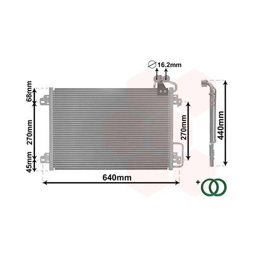 VAN WEZEL Kondensator, Klimaanlage *** IR PLUS *** 43005273