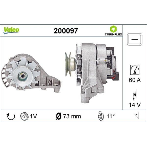 VALEO Generator VALEO CORE-FLEX 200097