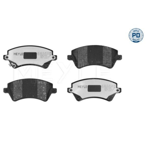 MEYLE Bremsbelagsatz, Scheibenbremse MEYLE-PD: Advanced performance and design. 025 237 6617/PD