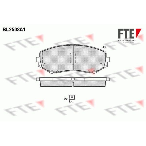 FTE Bremsbelagsatz, Scheibenbremse 9010770