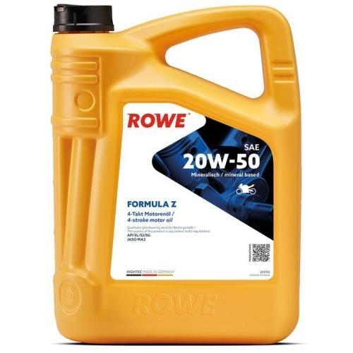 Motor&ouml;l ROWE HIGHTEC FORMULA SAE 20W-50 Z 4-Takt Motorrad&ouml;l JASO MA2 4L