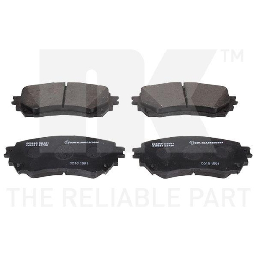 NK Bremsbelagsatz, Scheibenbremse 223260