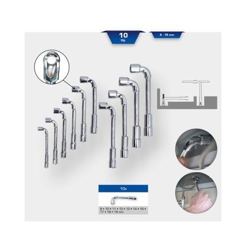 Doppel-Steckschl&uuml;ssel-Satz, 10-tlg KS TOOLS BT015100