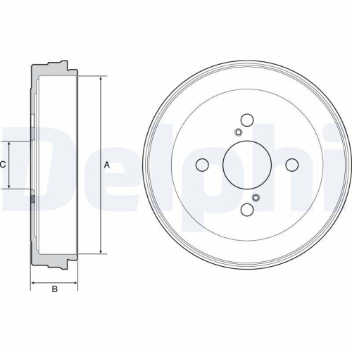 DELPHI Bremstrommel BF534