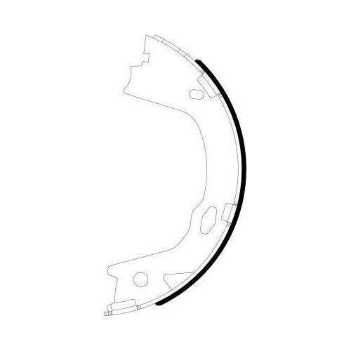 TEXTAR Bremsbackensatz, Feststellbremse 91082600