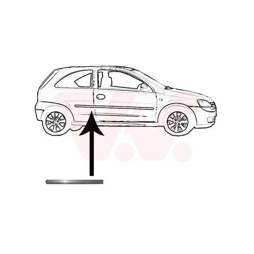 VAN WEZEL Zier-/Schutzleiste, Seitenwand 3777430