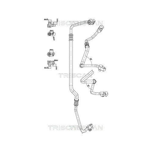 TRISCAN Hochdruck-/Niederdruckleitung, Klimaanlage 9010 11017