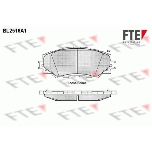FTE Bremsbelagsatz, Scheibenbremse 9010774