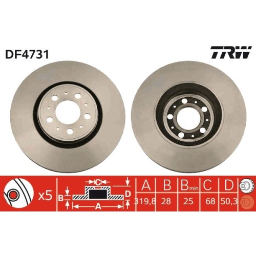 TRW Bremsscheibe DF4731