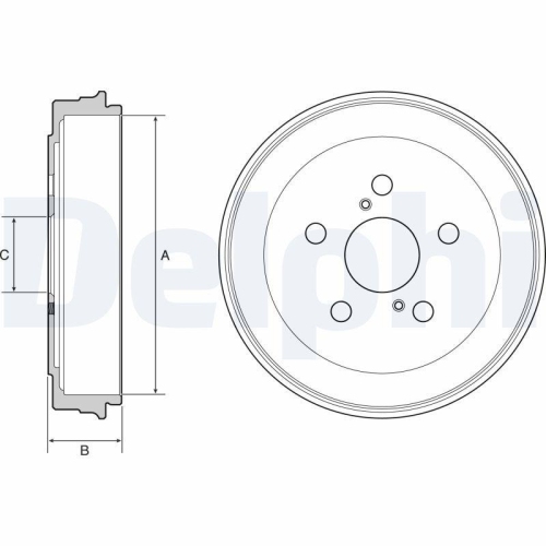 DELPHI Bremstrommel BF536