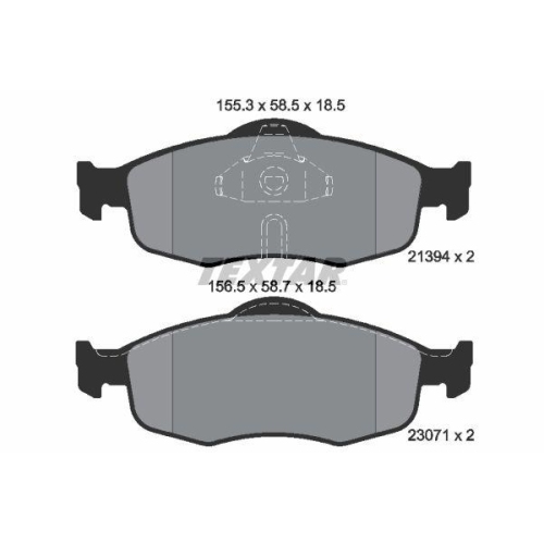 TEXTAR Bremsbelagsatz, Scheibenbremse 2139408