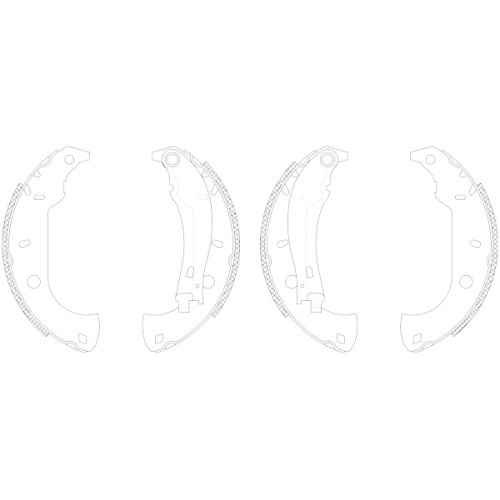 TEXTAR Bremsbackensatz Shoe Kit 83037004