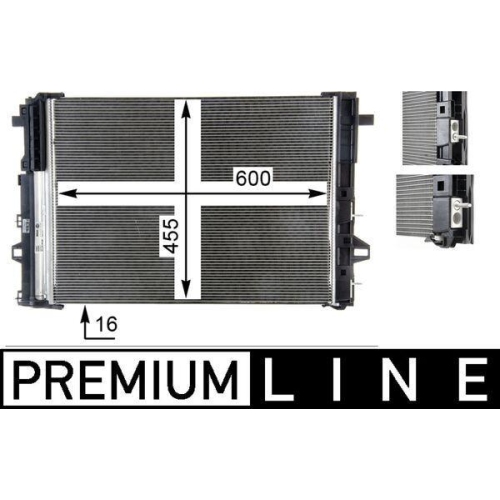 MAHLE Kondensator, Klimaanlage BEHR *** PREMIUM LINE *** AC 446 000P