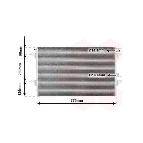 VAN WEZEL Kondensator, Klimaanlage 43005297