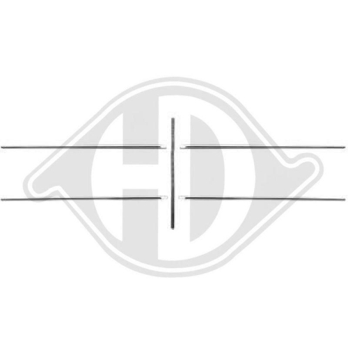 DIEDERICHS Zier-/Schutzleiste, K&uuml;hlergitter 1620044