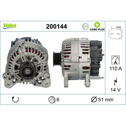 VALEO Generator VALEO CORE-FLEX 200144