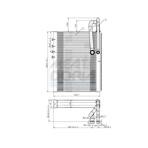 MEAT & DORIA Verdampfer, Klimaanlage 997076