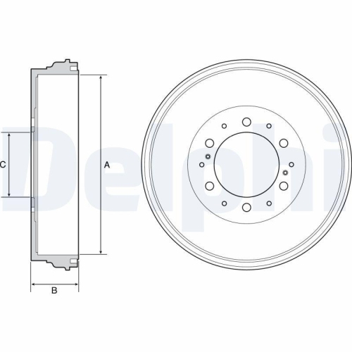 DELPHI Bremstrommel BF537