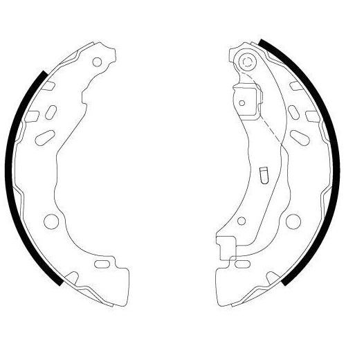 TEXTAR Bremsbackensatz 91083200