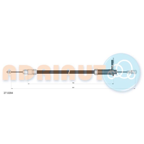 ADRIAUTO Seilzug, Feststellbremse 27.0294