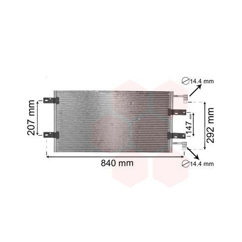 VAN WEZEL Kondensator, Klimaanlage 43005314