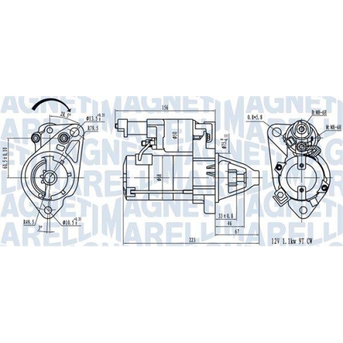 MAGNETI MARELLI Starter 063721458010