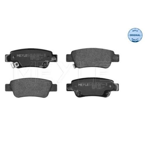 MEYLE Bremsbelagsatz, Scheibenbremse MEYLE-ORIGINAL: True to OE. 025 246 3516/W