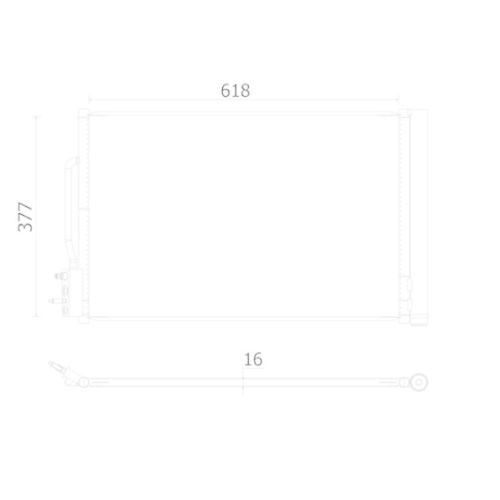 MAHLE Kondensator, Klimaanlage BEHR AC 955 000S