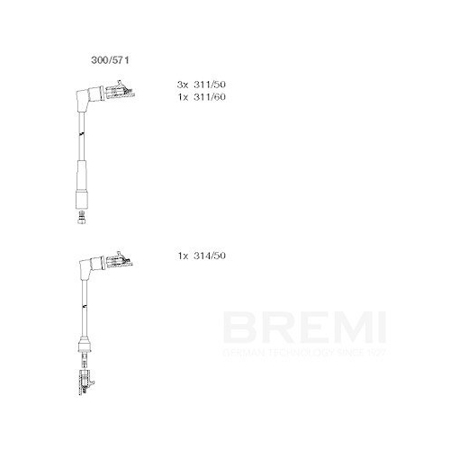 BREMI Z&uuml;ndleitungssatz 300/571