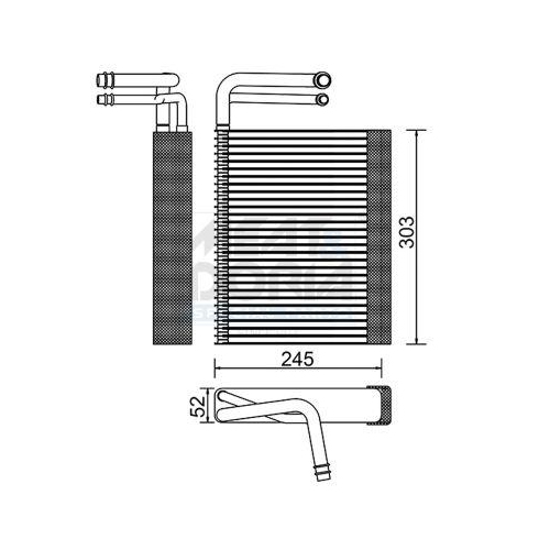 MEAT & DORIA Verdampfer, Klimaanlage 997079
