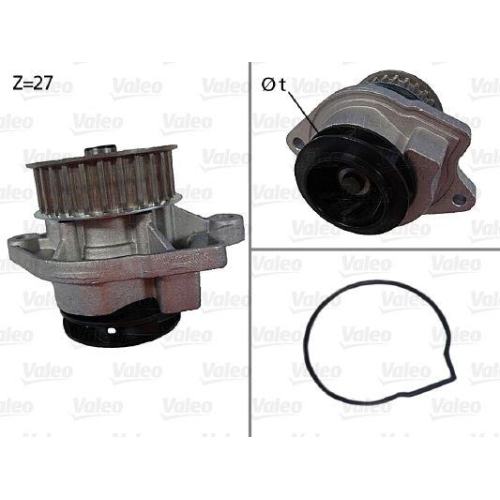 VALEO Wasserpumpe, Motork&uuml;hlung 506577