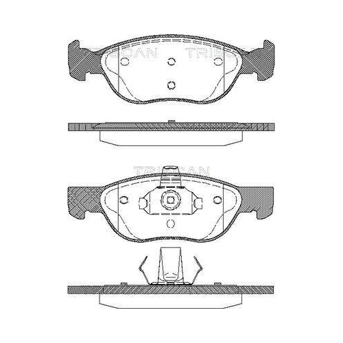 TRISCAN Bremsbelagsatz, Scheibenbremse 8110 15026