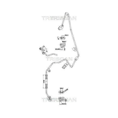 TRISCAN Hochdruck-/Niederdruckleitung, Klimaanlage 9010 29106