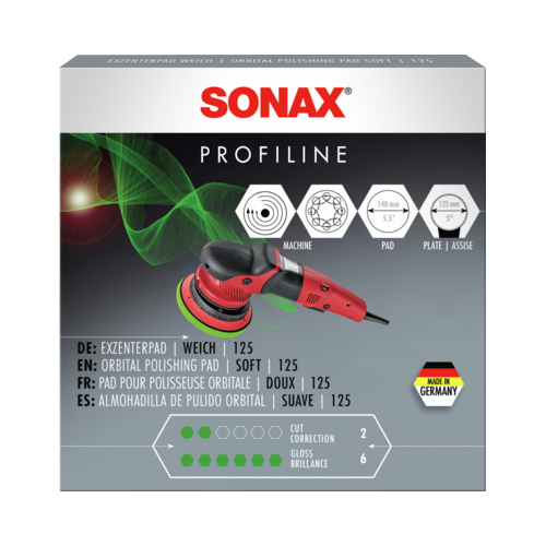 Sonax ExzenterPad weich 125 Aufsatz f&uuml;r Poliermaschine 04925000