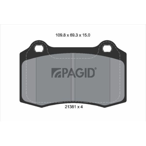 PAGID Bremsbelagsatz, Scheibenbremse T1554N