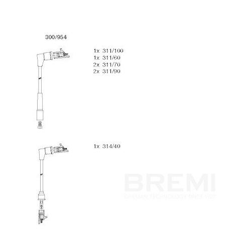 BREMI Z&uuml;ndleitungssatz 300/954