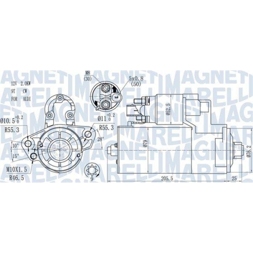 MAGNETI MARELLI Starter 063721521010