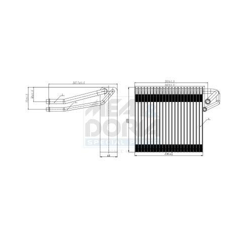 MEAT & DORIA Verdampfer, Klimaanlage 997081