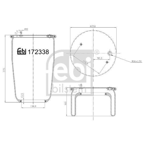 FEBI BILSTEIN Federbalg, Luftfederung 172338