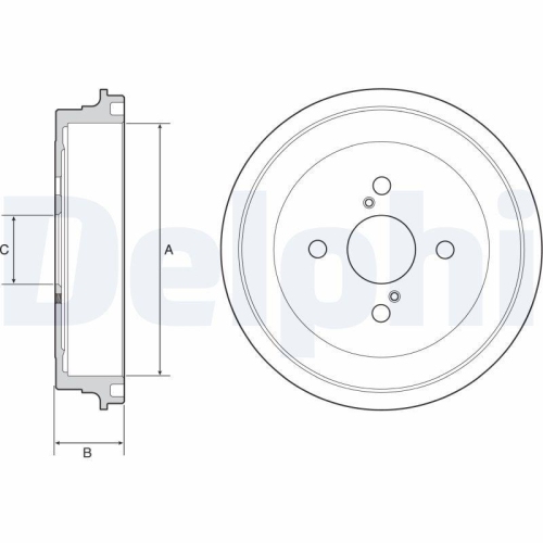 DELPHI Bremstrommel BF547