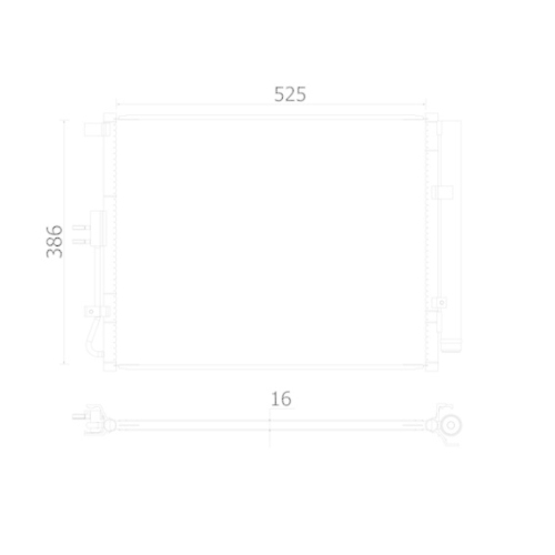MAHLE Kondensator, Klimaanlage BEHR AC 957 000S