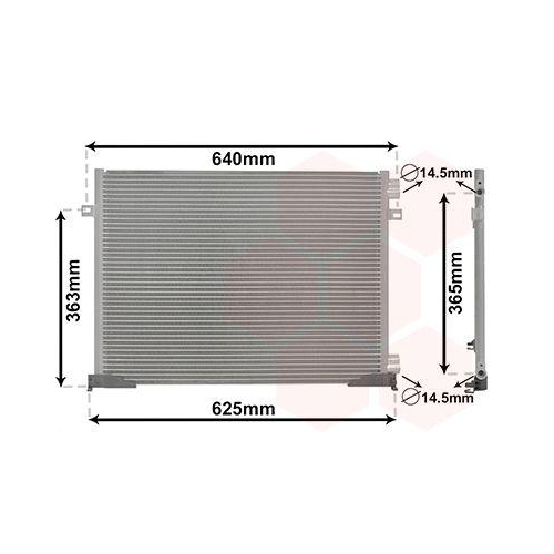 VAN WEZEL Kondensator, Klimaanlage 43005339