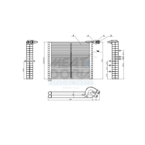 MEAT & DORIA Verdampfer, Klimaanlage 997086