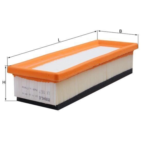 KNECHT Luftfilter LX 1827