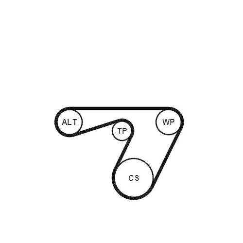 CONTINENTAL CTAM Wasserpumpe + Keilrippenriemensatz 6PK1180WP1