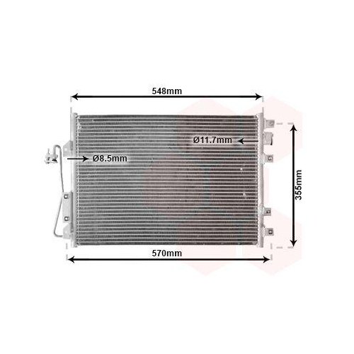 VAN WEZEL Kondensator, Klimaanlage 43005340